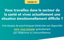 PsyForMed : Des psychologues et psychiatres bénévoles écoutent les soignants et les personnes confrontés au Covid-19