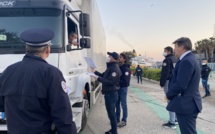 VIDEO - Bastia : le préfet de Haute-Corse contrôle les dérogations d'entrées sur le port