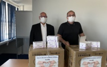 La chambre de commerce de Chongming  offre 10 000 masques à la CCI de Corse