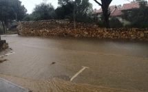 Violent orage à la mi-journée sur la Balagne