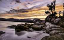 La photo du jour : coucher de soleil sur la plage de Santa Ghjulia