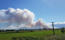 Aghione :  entre 10 et 15 hectares de végétation détruits, le feu progresse
