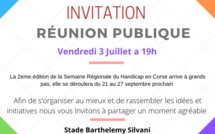 Alata :  une réunion publique pour organiser la 2eme semaine du handicap en Corse