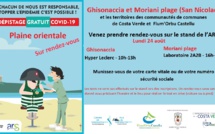 Plaine orientale : 7ème campagne de dépistage gratuit de la Covid-19 en Corse