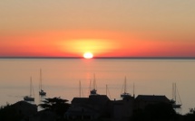 La photo du jour : coucher de soleil sur le Cap Corse