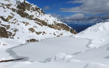 La photo du jour : lac de Puzzolu gelé 