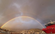La photo du jour : l'arc-en-ciel bastiais, comme un trait d'union…