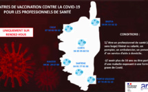 Covid-19 : Six centres de vaccination pour les professionnels de santé ont ouverts en Corse