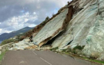 Canari : la route départementale 80 fermée pour travaux après un éboulement