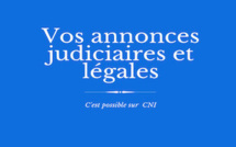 Les annonces judiciaires et légales de CNI : Life Holding