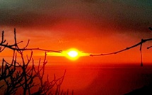 La photo du jour : sole d'invernu tene per un filu