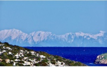 Les Appenins vus du Cap Corse et de Bastia