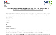 Covid-19 : téléchargez la nouvelle déclaration sur l'honneur obligatoire pour se rendre en Corse