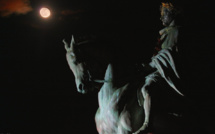La photo du jour :  la statue de l'Empereur dans la nuit