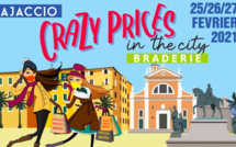 Crazy Prices in the city : une grande braderie à Ajaccio du 25 au 27 février en 