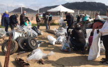 Porto-Vecchio : 3 camions-bennes de déchets recueillis à l'embouchure du Stabiacciu avec  Global Earth Keeper