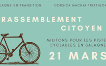 Appel au rassemblement le 21 mars pour la création de pistes cyclables à Calvi