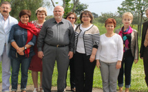 Six proviseurs russes au lycée agricole de Borgo
