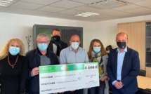 L'ADMR de Corse-du-Sud fait un don de 4000€ à la Fundazione di l’Università di Corsica