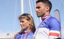 Le Dio vi salvi regina et la Marseillaise pour le podium du championnat de France de triathlon