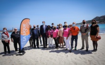 Zone « non-fumeurs »  et « sans chien » à la  la plage de Sant'Ambrogiu