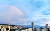 La photo du jour : arc-en-ciel sur la baie d'Ajaccio
