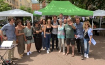 Richard  Boutry à l'opération de sensibilisation de l’InterCollectif Corse à Bastia : "Les mesures gouvernementales sont scandaleuses"