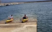 Tour de Corse en kayak bouclé pour le « Bleuet »