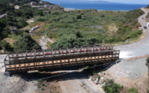 Cap Corse : le pont provisoire d’Albu ouvert 