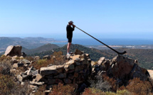 La photo du jour : joueur d'Alphorn à Bocca di U Ravalente,  à Calenzana