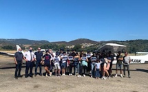 Un vol au-dessus du golfe d’Ajaccio pour dix-huit collégiens