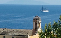 Le Sea Cloud II entre Bonifacio et Bastia