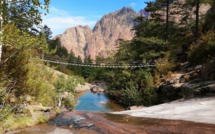 La photo du jour : passerelle de Spasimata, Sésame pour le GR 20