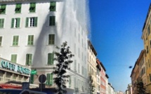 L'image du jour : Un geyser dans le centre-ville de Bastia