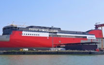 Le nouveau navire de Corsica Linea à flot