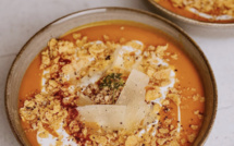 A table : Velouté de potimarron à la crème de coco et au curry avec... la petite cuisine de Marie