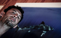 Pierre Frolla, l'homme qui plonge avec les requins, à Santa Giulia