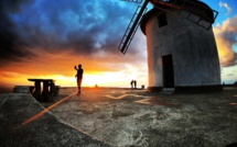 La photo du jour : lorsque le soleil descend sur le Moulin Mattei