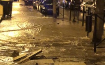 Rupture d'une canalisation d'eau dans le centre-ville de Bastia