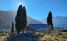 La photo du jour : la belle chapelle romane San Lurenzu à Tralonca