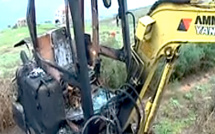 Coggia : Une pelle mécanique détruite par un incendie au domaine de Rovani