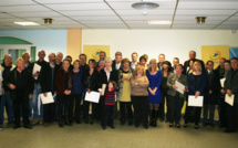 Remise des médailles d'honneur à 35 postiers de Corse