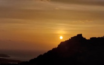 La photo du jour : coucher de soleil à Corbara
