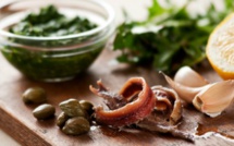 A table : salade aux anchois 