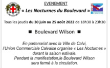 Calvi : les jeudis soir d'été le boulevard Wilson ferme à la circulation