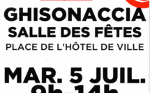Ghisonaccia : une collecte de sang ce 5 juillet 