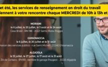 Cet été, les services de renseignement en droit du travail de Haute-Corse se délocalisent 