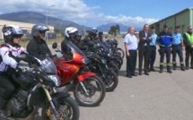 50 motards de Haute-Corse travaillent la trajectoire de sécurité à Borgo