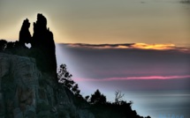 La photo du jour : un soir dans les calanche di Piana