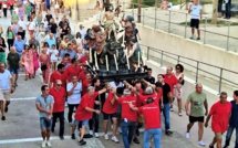 San Bartolu à Bonifacio avec la plus lourde châsse - 800 kg - de Corse